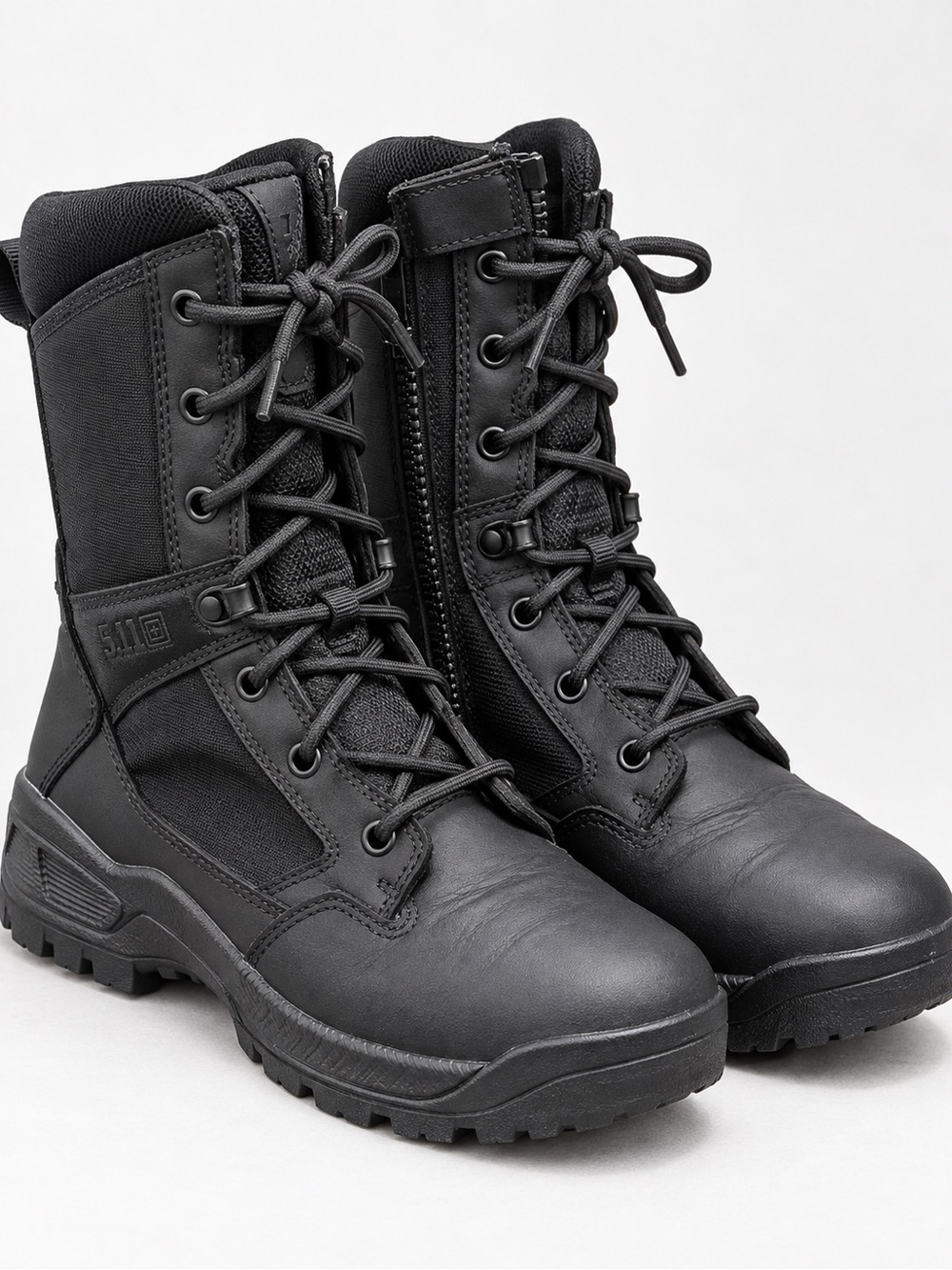 5.11 Tactical Black Side-Zip Lace-Up Tactical Work Boots MENS size 8.5
